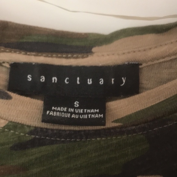 Sanctuary So Twisted T-Shirt Dress in Camouflage Print - Picture 6 of 7